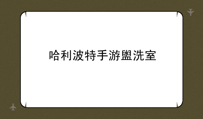哈利波特手游盥洗室