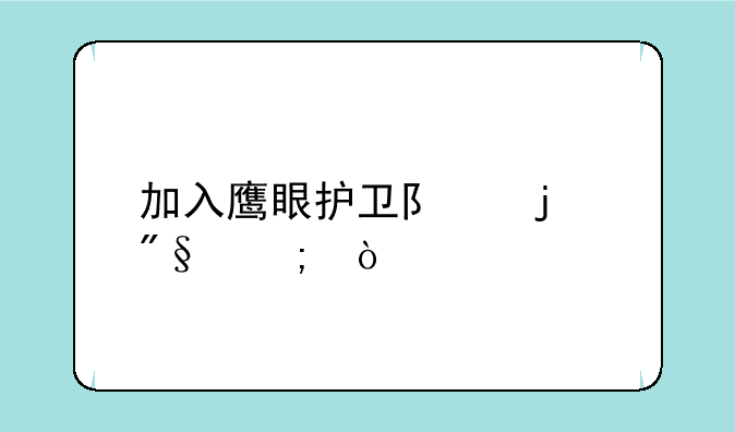 加入鹰眼护卫队的利与弊