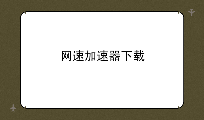 网速加速器下载